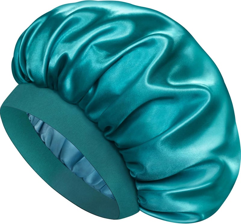 Doitory Store Satin Silk Bonnet for Sleeping, Double Layer Silk Sleep Cap for Men & Women, Soft Satin Lined Bonnet for Curly Hair - Image 1